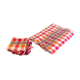 Checkered tablecloth and matching towels