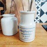 Grey Poupon stoneware mustard pot