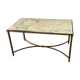 Table basse en marbre et laiton