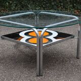 Ceramic coffee table, vintage 1970s design