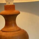 Vintage turned wooden lamp