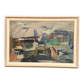 Original Swedish Oil on Board – “Jämtland” by Ragnar Godin – Signed – Dated 1959 – Vintage & Framed