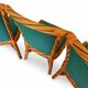 Set of six vintage bamboo and rattan dining chairs