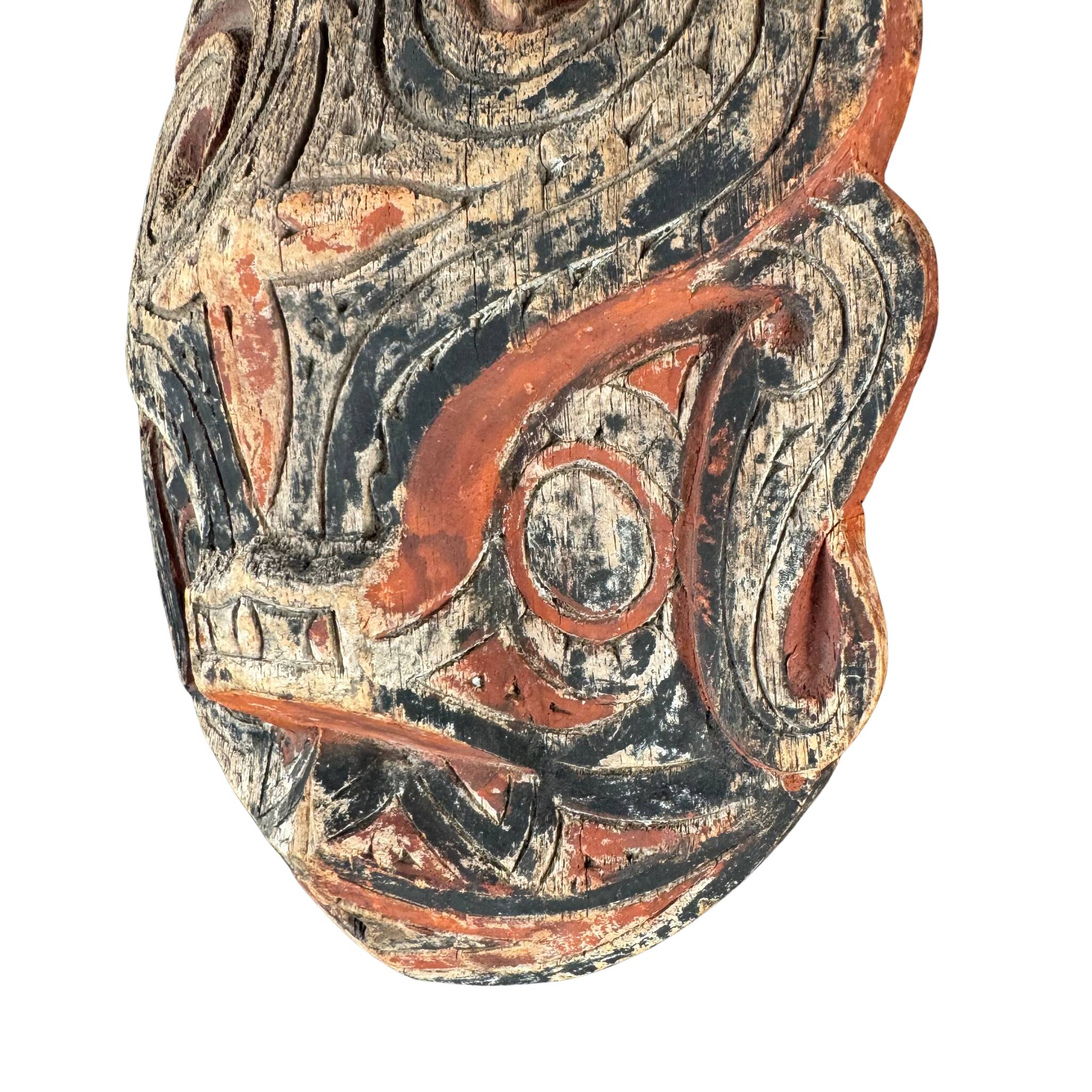 Panneau rituel sculpté – Singa Batak, Sumatra du Nord, années 50–70