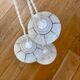 Set of three "Spotted Globes" glass lamps - 1970.