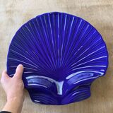 Large ceramic platter with a seashell design