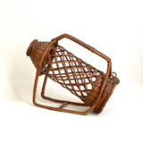 Rattan bottle holder