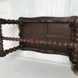 Table basse en bois pieds tourné vintage