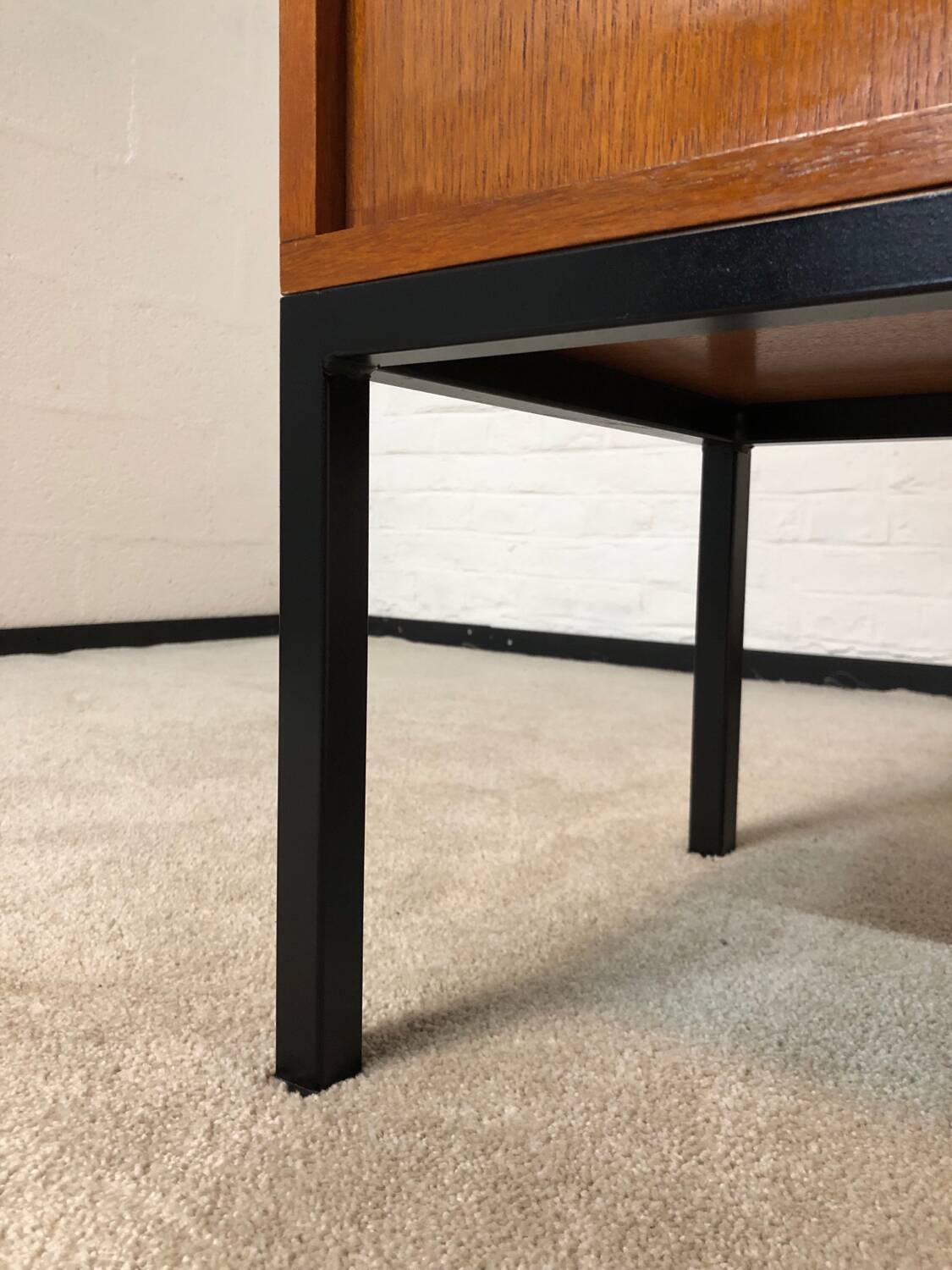 MDK sideboard in teak and steel circa 1960