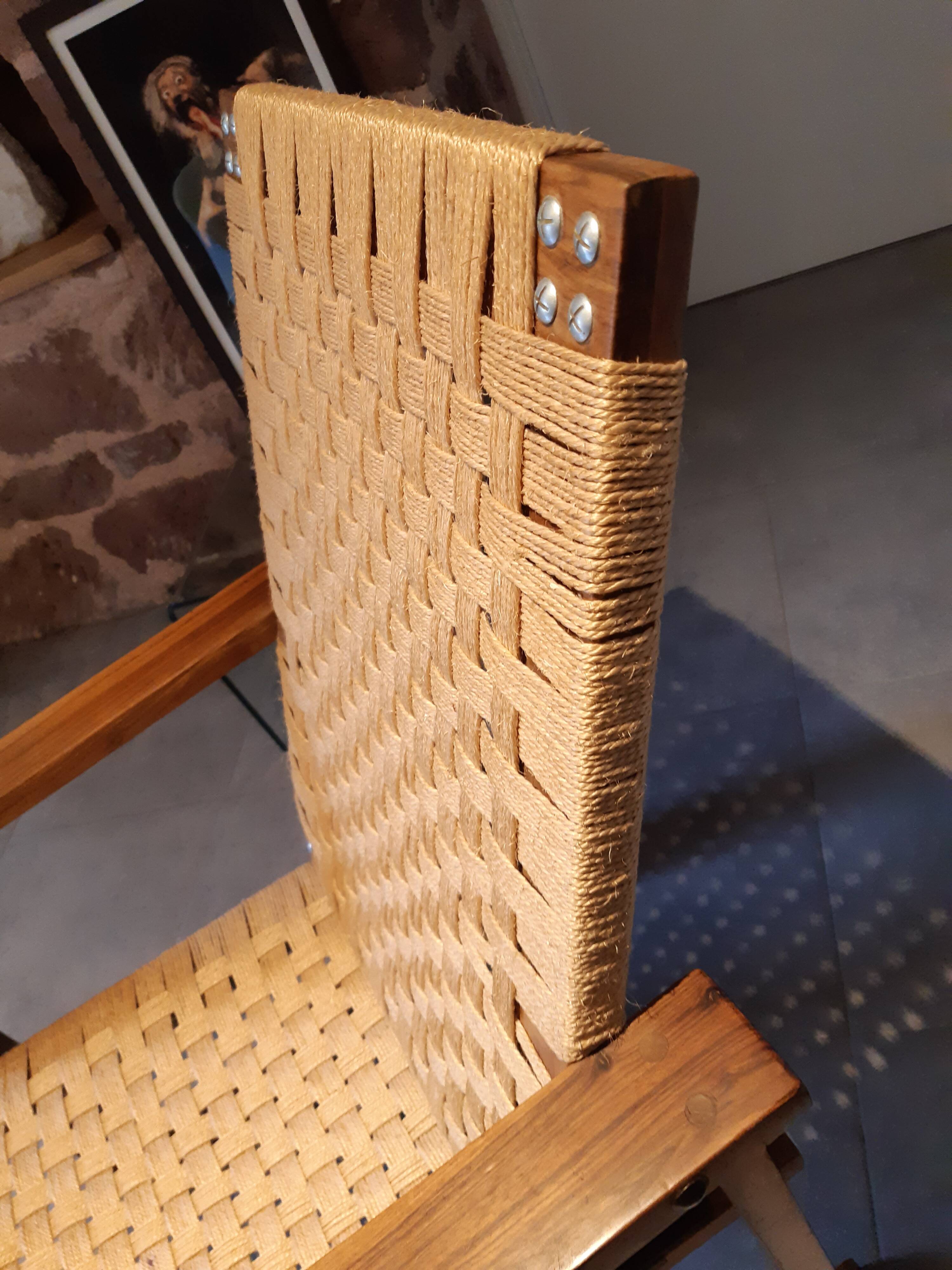 Old brutalist armchair