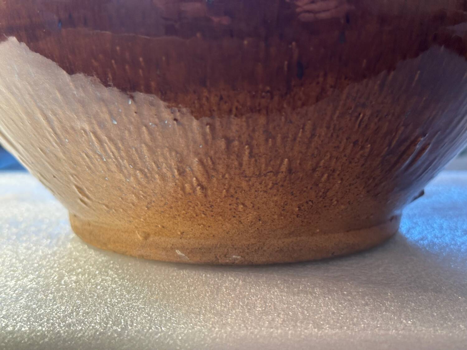 Large antique 19th century stoneware bowl - Origin Alsace