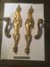 Louis xv style brass crutches and plaques