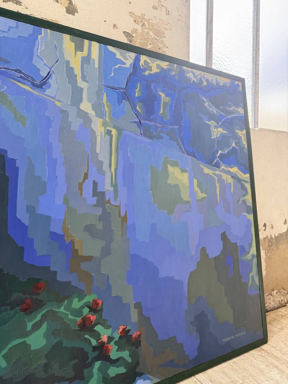 Saunière Audouze XL blue jar painting