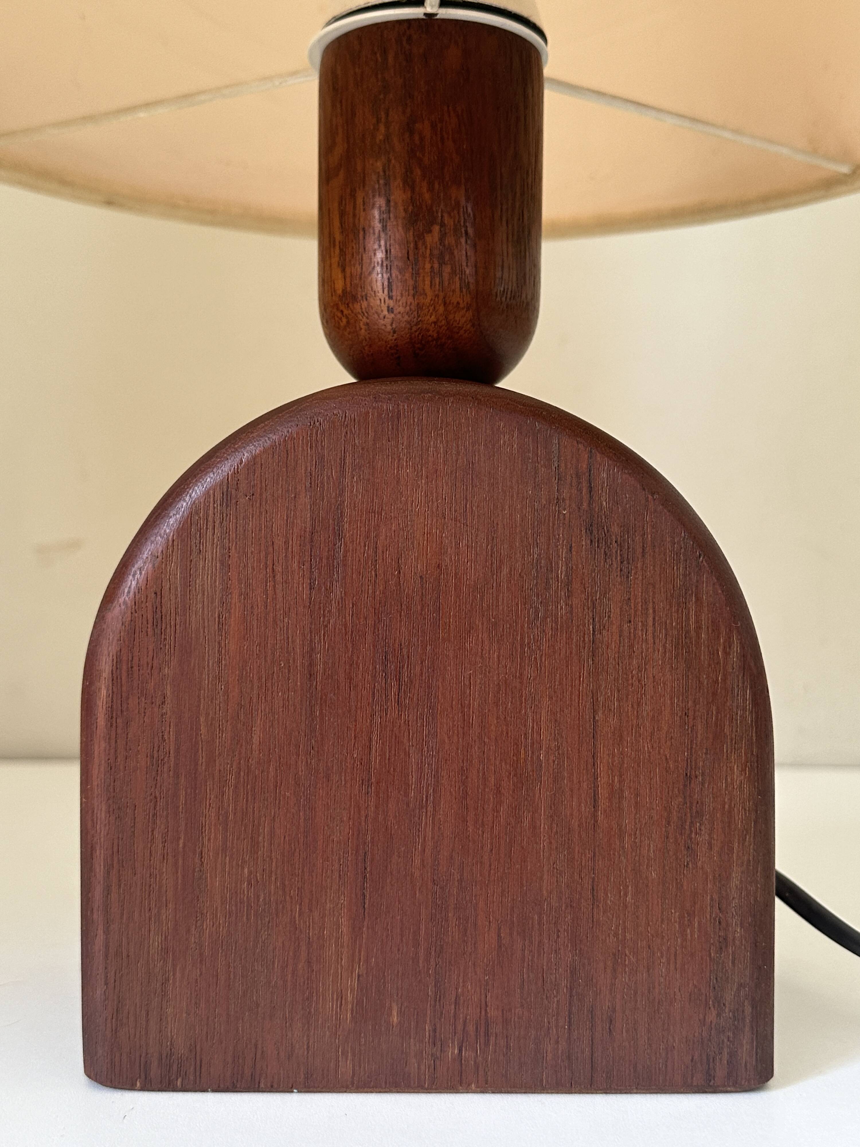 Vintage teak lamp, 60s design
