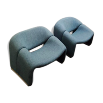 Pair of armchairs by Pierre Paulin for Artifort f598, 1980.
