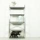 Chrome & smoked glass shelving unit, 1970s