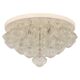 Large rare pagoda glass ceiling lamp by Kalmar, Austria, 1960s.