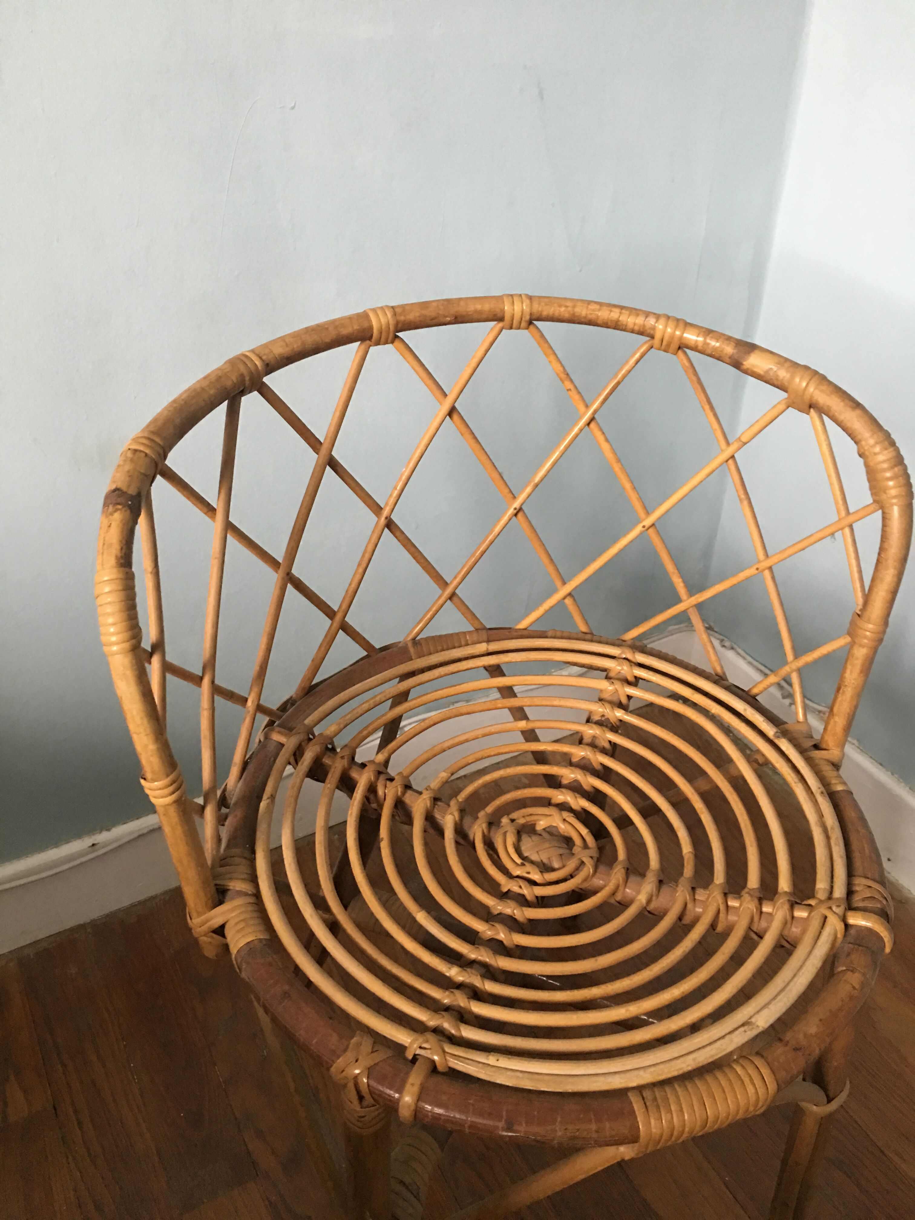 Rattan armchair