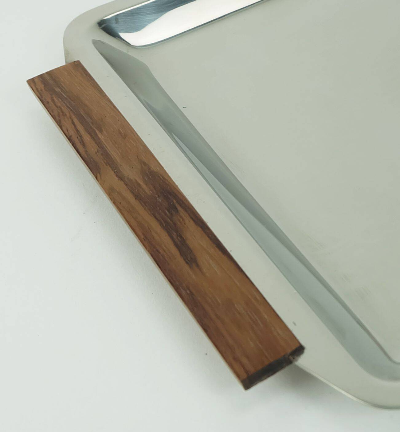 Mid century modern bowl set dip bowls party serving set stainless steel and wood 1960s