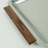 Mid century modern bowl set dip bowls party serving set stainless steel and wood 1960s