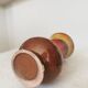 Vintage KIL Ceramic Vase: Red & Brown Lava Glaze, 1970s Yugoslavia