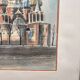 Old Watercolour Historical Building Russia Orthodox Cathedral Moscow 199