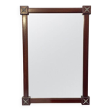 Mid-Century Rectangular Wooden Mirror