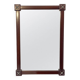 Miroir rectangulaire en bois du milieu du siècle