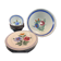 Old floral décor tableware 1 bowl, 6 flat plates & 4 bowls