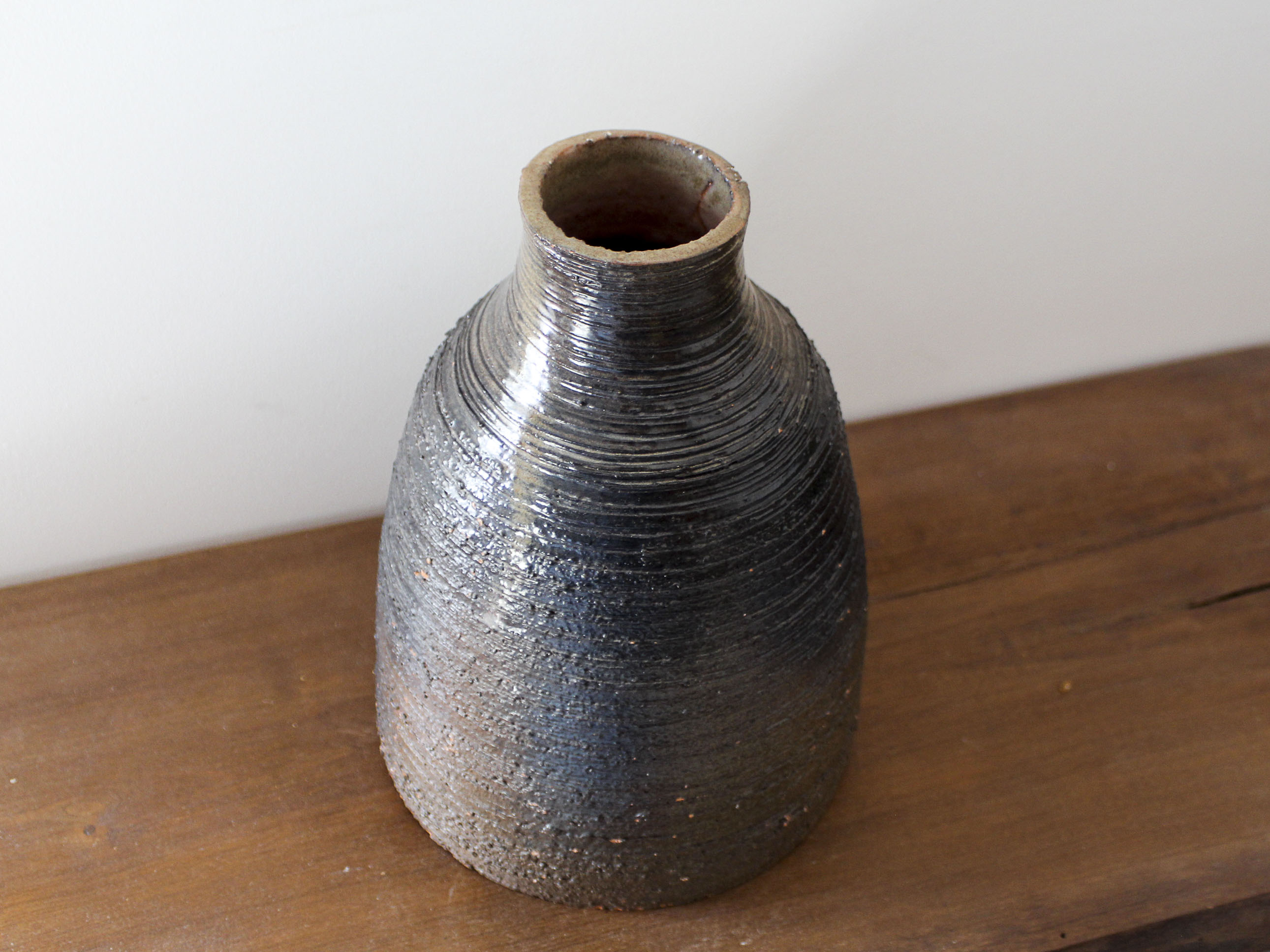 Glazed terracotta vase