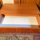 Vintage teak bookcase chest of drawers