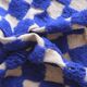 Moroccan blue checkered rug - 289 x 225 cm