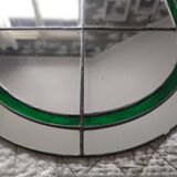 Pair of art deco wall mirrors 81x39cm