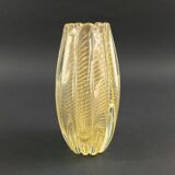 Mid Century Cordonato d'Oro Murano Glass Vase from Barovier & Toso, Italy, 1950s