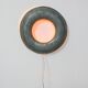 Vintage Italian Metal Donought Wall Lamp