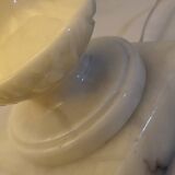 Par de lámparas de mármol. España, 1960s.