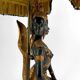 Sculptural Lamp in Bronze with double green and gold patina, Suvannamaccha