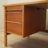 Ash desk, Norwegian design, 1970s, production: Norway