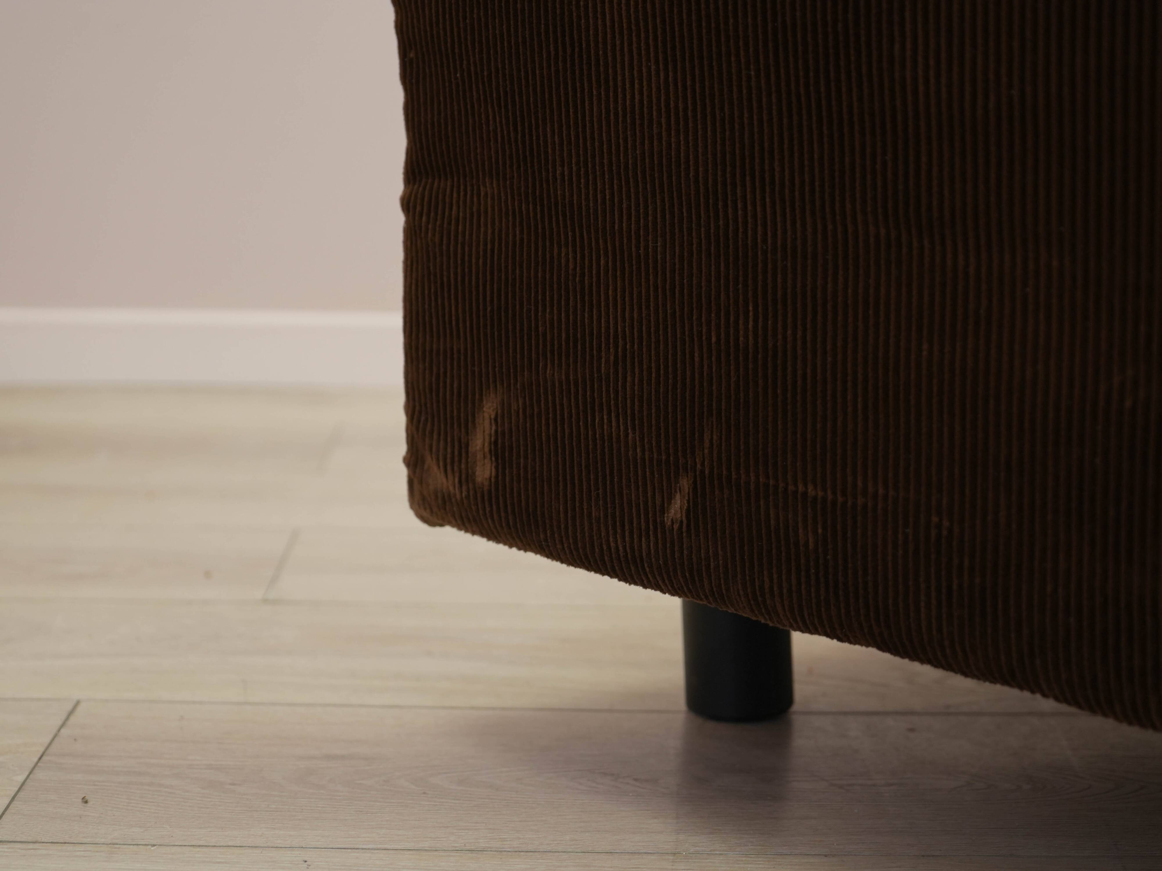 Brown armchair, Italian design, 1970s, made in Italy