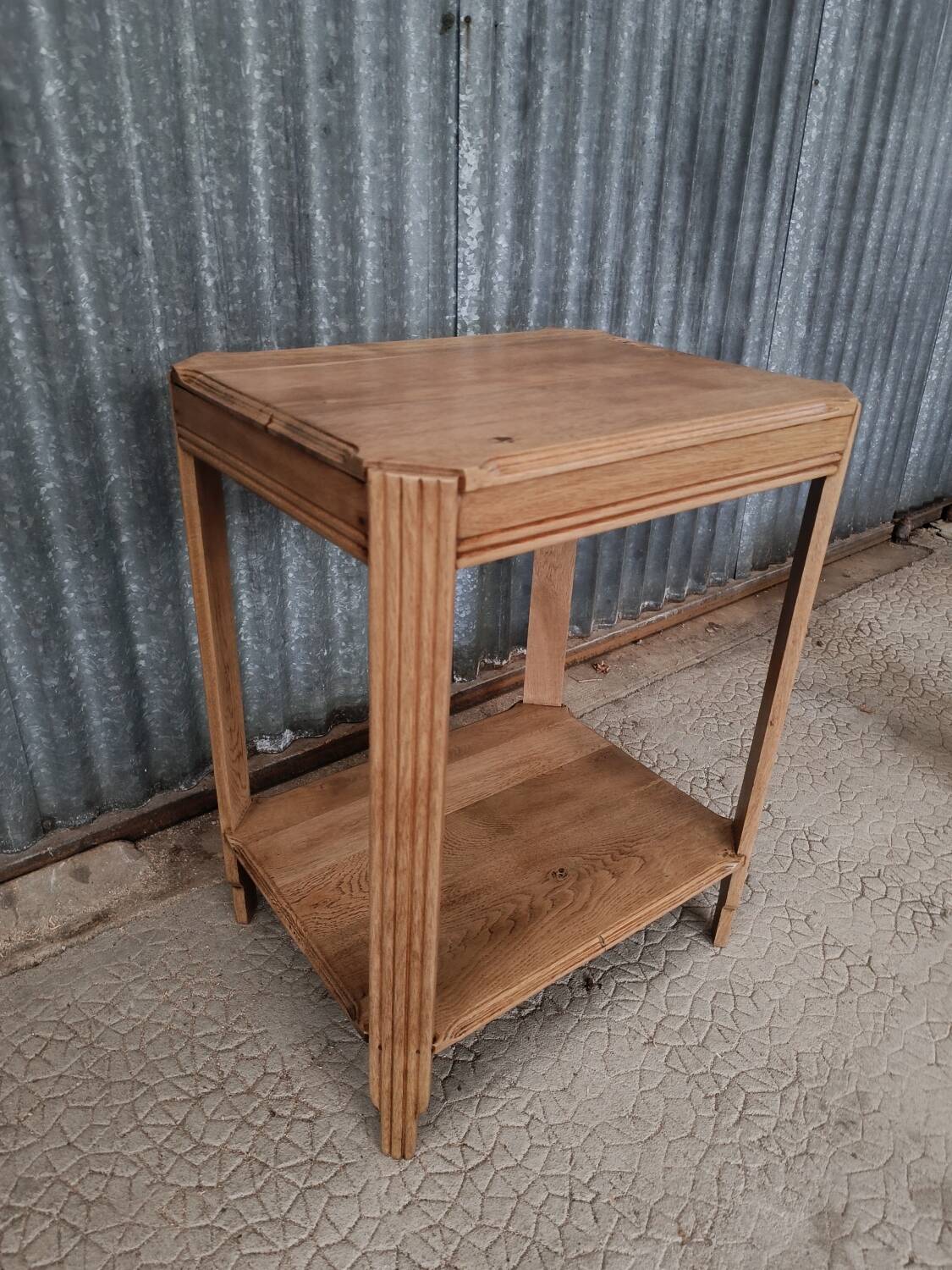 Vintage oak side table
