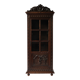 Antique Breton display cabinet in chestnut, France, circa 1880–1890