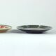 Set of three vintage folk art ceramic wall plates, Czechoslovakia and Romania.