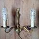 Applique double en bronze, style louis XVI