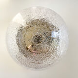Blown glass globe ceiling lamp