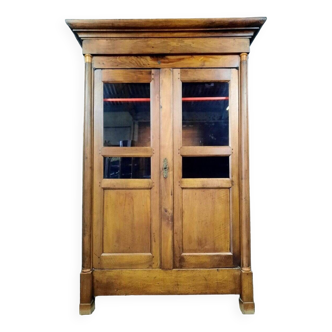 Empire Period Bookcase In Blond Walnut