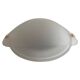 Glass ceiling light in the shape of a turtle shell, 1970s, Germany