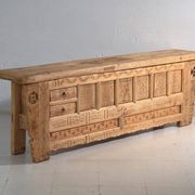 Antique carved buffet in fir wood – China, circa 1930