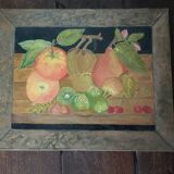 Nature morte, huile sur toile signée