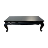 Chinoiserie coffee table with black lacquer