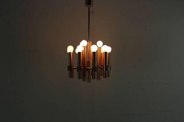 Plafonnier design italien des années 70 Angelo Brotto pour Esperia